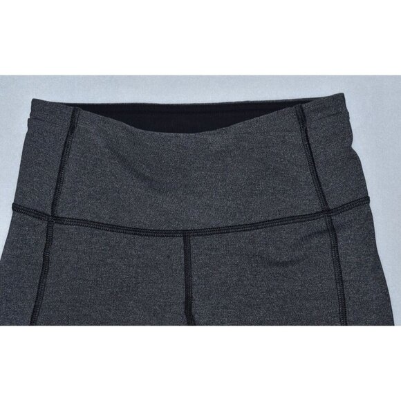 Lululemon Gear Up Women's Size 4 High Rise Crop Leggings Gray Athletic Yoga - Picture 2 of 12